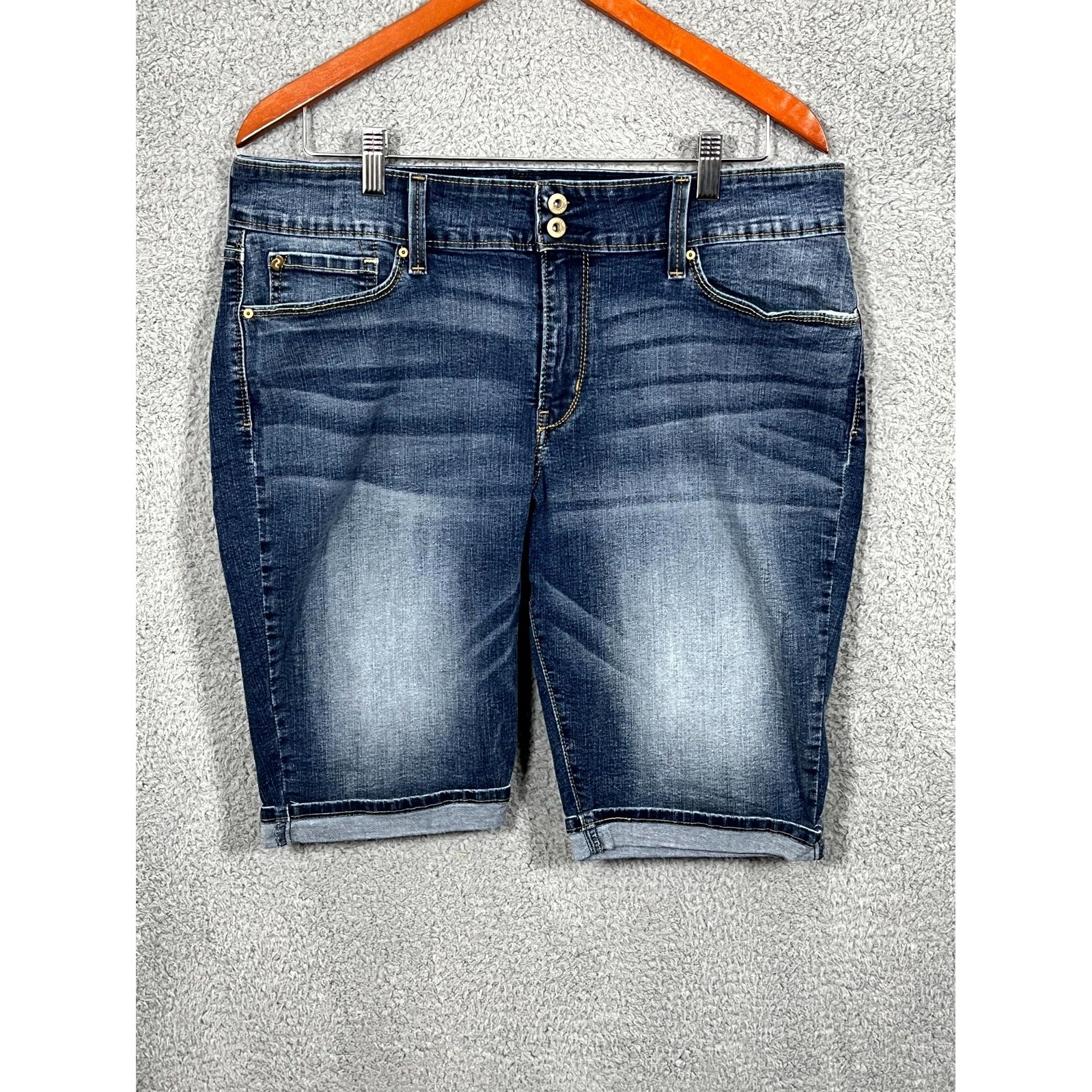 Denizen From Levi's Skinny Shorts Women 18 Cotton Blend Stretch Modern Casual